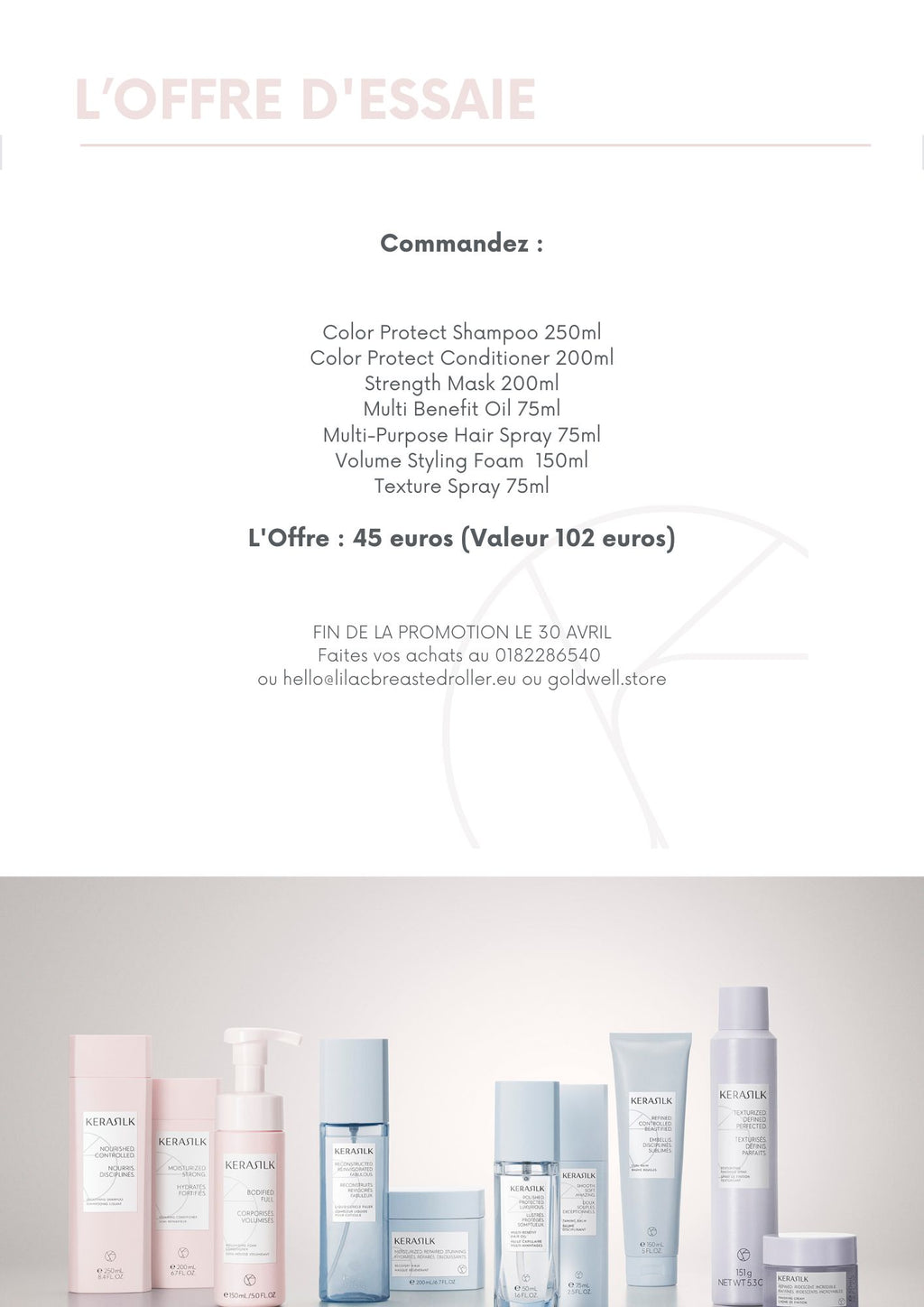 KERASILK L’OFFRE D'ESSAIE